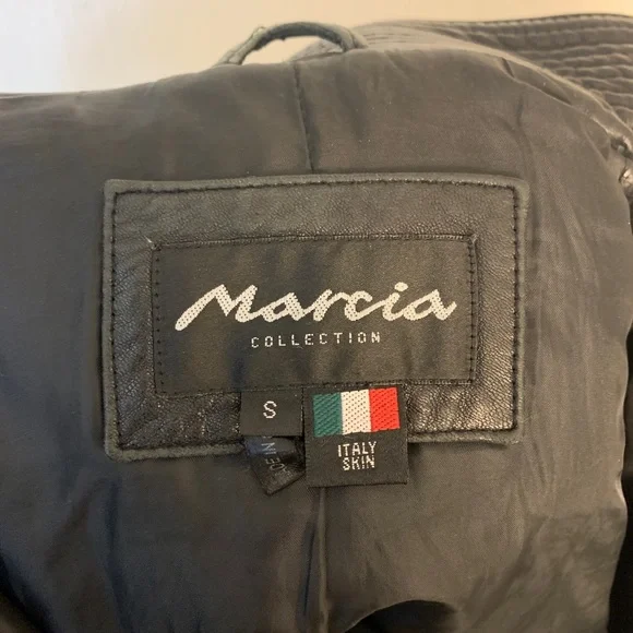 Marcia Collection Black Leather Jacket